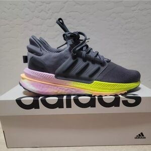 adidas X_PLR BOOST Grey/Grey Bliss Lilac ID9600 Womens Running Sneakers Size 7.5